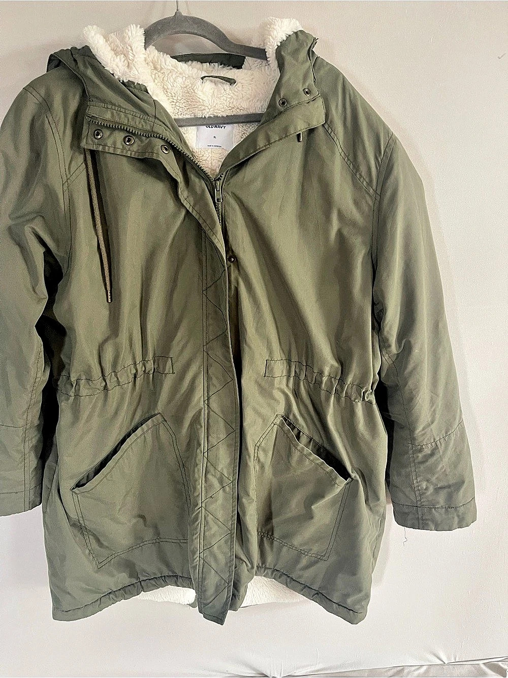 Old Navy Olive Utility Jacket Size XL Like New